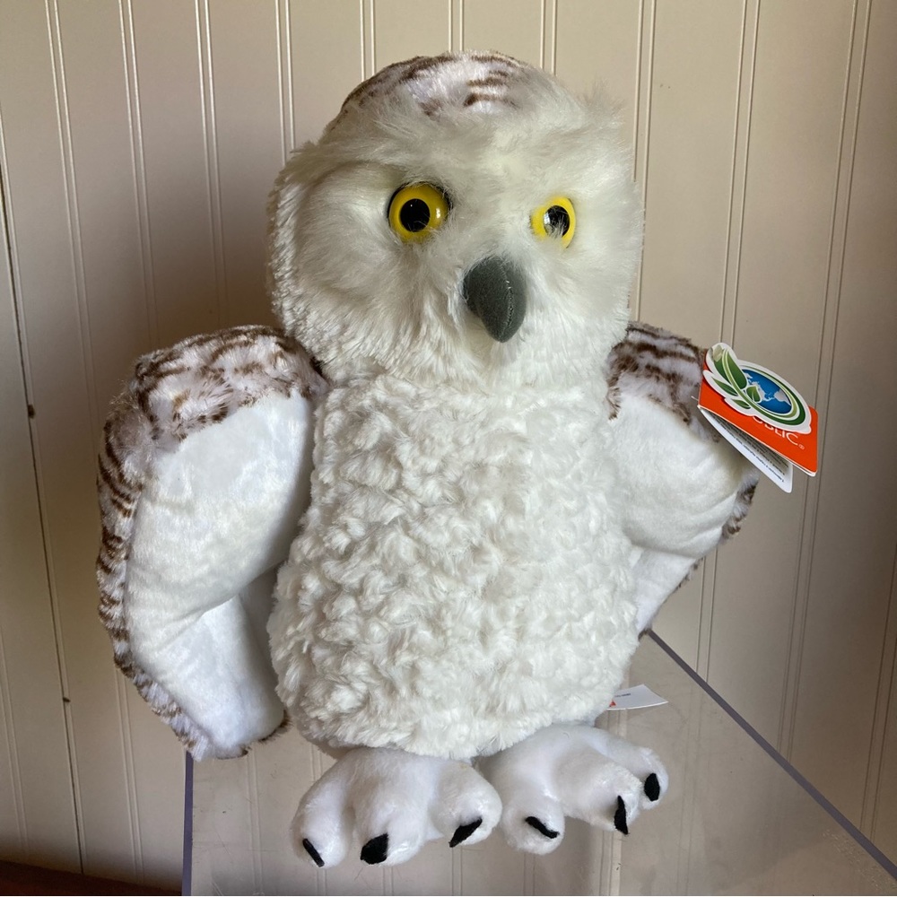 Wild Republic Snowy Owl Plush, Stuffed Animal, Plush Toy, Gifts
